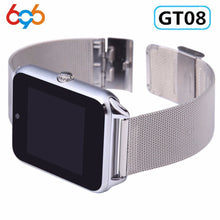Load image into Gallery viewer, 696 Z60 Smart Watch GT08 Plus Metal Clock Bluetooth Connectivity Android phone SIM TF Card Sync Notifier Push Messages PK S8